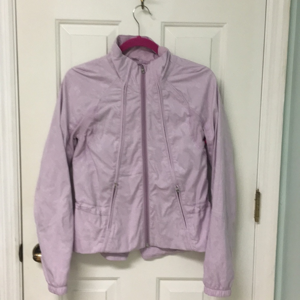 Lulu lemon light purple running jacket